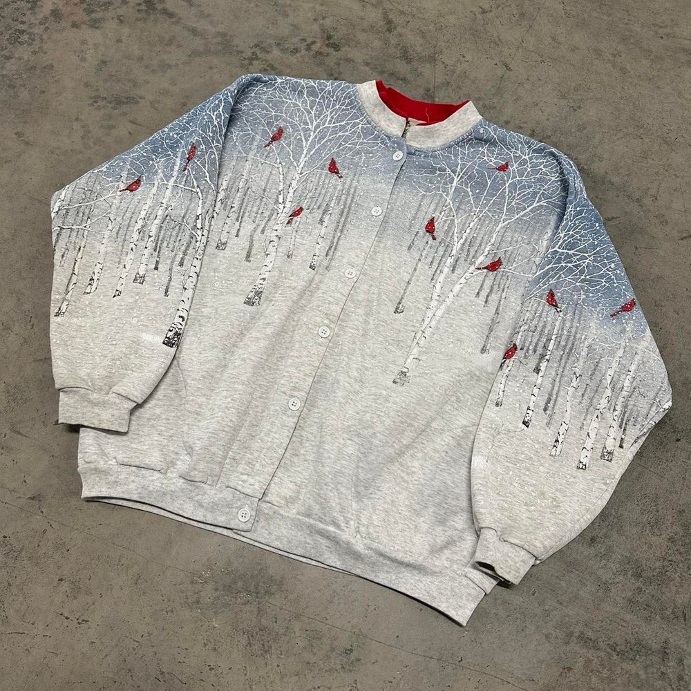 Y2K‎ Cardinal Nature Crewneck Sweater